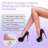 YUXIANLB 2 Pairs High Heel Cushion Insoles, Self Adhesive Gel