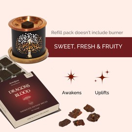 Aromafume Dragons Blood Incense Bricks (3 Trays x 9 Pieces Each) | Ideal for Positive Vibe Generation, clearing Negative Energy, Purification, Relaxation, Healing & Rituals | Refill Pack