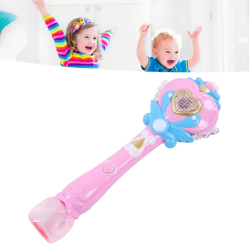 Kids Bubble Blower Wand Automatic Electric Light Up Bubble Blower
