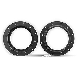 CARAV 14-034 Speaker Rings Holder for Caddy, Golf V/VI, Touran Jetta Tiguan Sharan Transporter, Multivan Touareg TT(8J) Q3 (8U) Octavia Yeti