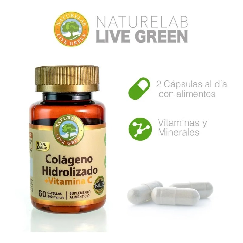 Colgeno Hidrolizado Vitamina C - 60 Cpsulas - Naturelab Sabor