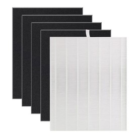 D480 Replacement Filter D4, Compatible with Winix D480 Air Purifier, Includes 1 pcs H13 True HEPA and 4 pcs Activated Carbon Filters, D4 Filter Part Number 1712-0100-00