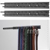 Blulu 2 Pcs 13.8'' Sliding Tie Rack Hangers for Closet,