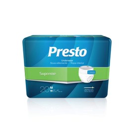 Presto Plus Extra Absorbency Adult Underwear 20-Pack Medium Size ONE PACK ONLY