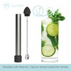 Outset Professional Cocktail Muddler, 3 in 1 Muddler, Stirrer, Juicer