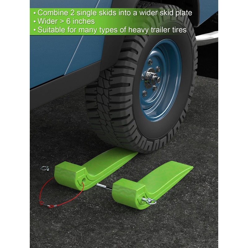 E-SDS Combinable Tire Skates 4 Pack, 3.2 in to 6.4