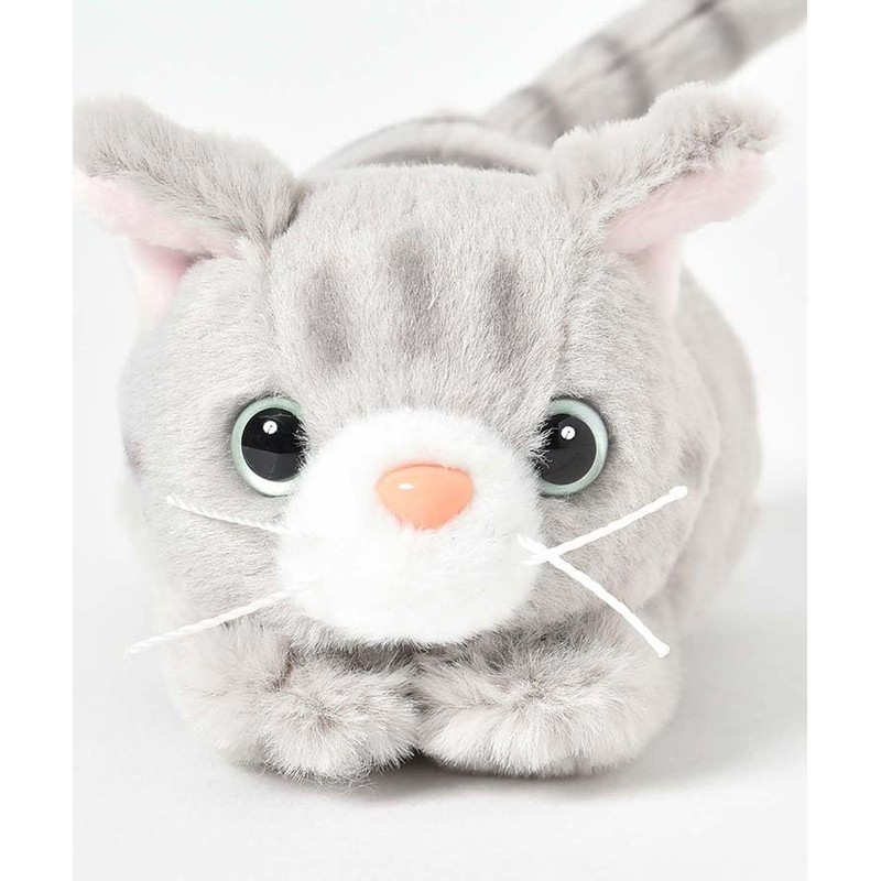 Bleu Bleuet Lying Down Cat Plush Toy (Black)