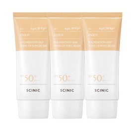 Scynic [Scinic] Enjoy Foundation Keep Tone-Up Sun Cream 50g 3pcs SPF50+PA++++ / [싸이닉] 엔조이 파데스킵 톤업 선크림 50g 3개 SPF50+PA++++