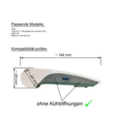 CraftEdge3D EasyClick Perfect Fit Wall Mount for AVM Fritz!Box 7590, 6890 LTE, 6890 LTE International, Can also be Used as Ceiling Mount, Can be Mounted in Any Direction, Includes Mounting Material