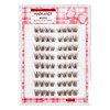 Brown Self Adhesive Eyelashes Clusters Press On 64 Eyelash LASGOOS