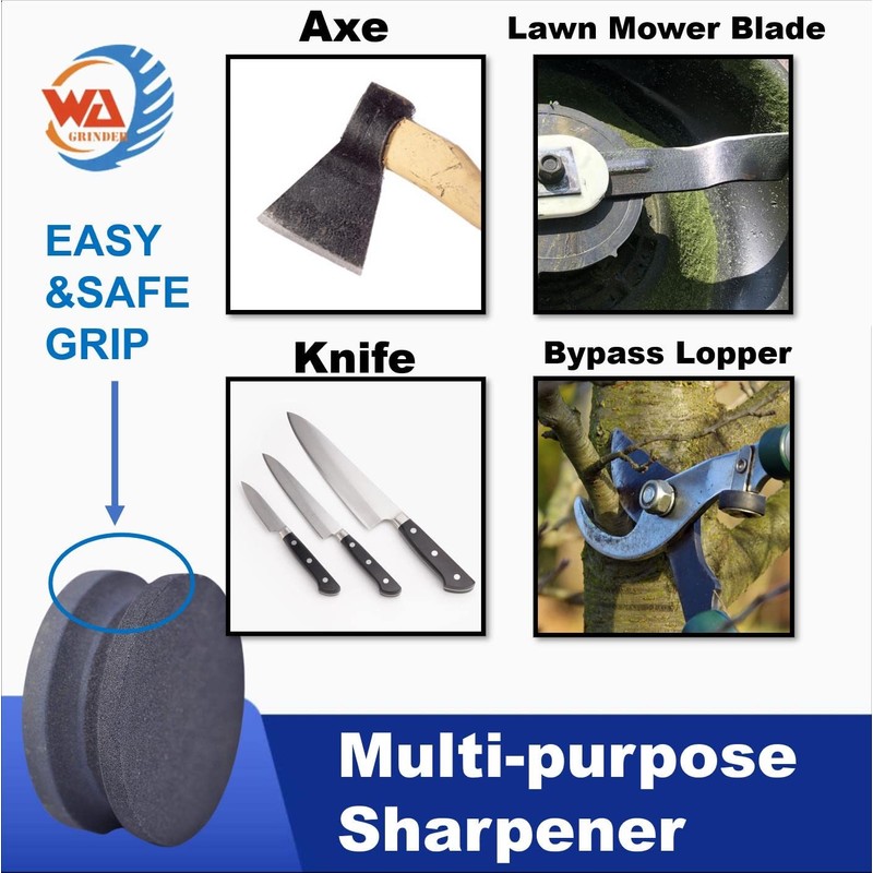 4" Dual Grit Axe/Hatchet Silicon Carbide Sharpener Multipurpose Sharpening Stone