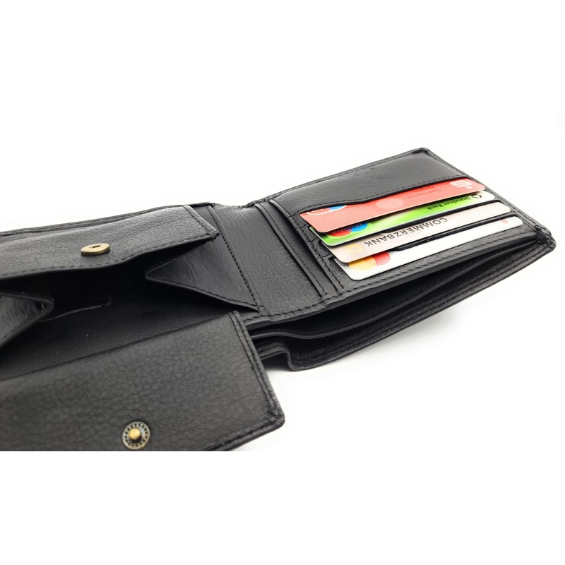 Lemasi Genuine Leather Minimalist Men's Wallet with RFID Protection Nappa