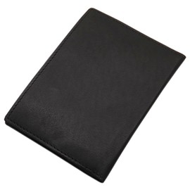 myledershop Genuine Leather ID Card Holder with 13 Compartments in Calf or Buffalo Leather MJ-Design-Germany, Calf Black, Elegant