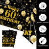 HFBOBP 2 Pack 60th Birthday Tablecloths,54 x 108 inch Disposable