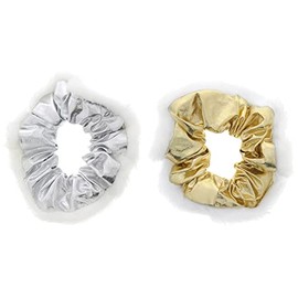 Zac's Alter Ego 2 Christmas Themed Velvet Hair Scrunchies with White Fur