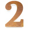 Vintage House Number 2 - Solid, Weatherproof & Durable -