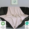 100% Organic Cotton Knit Blanket Denise -Soft and Lightweight, Breathable
