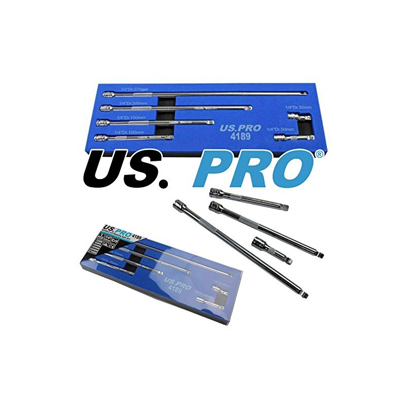 1/4'' Drive Wobble Extension Bar Set 6pc in Foam Tray