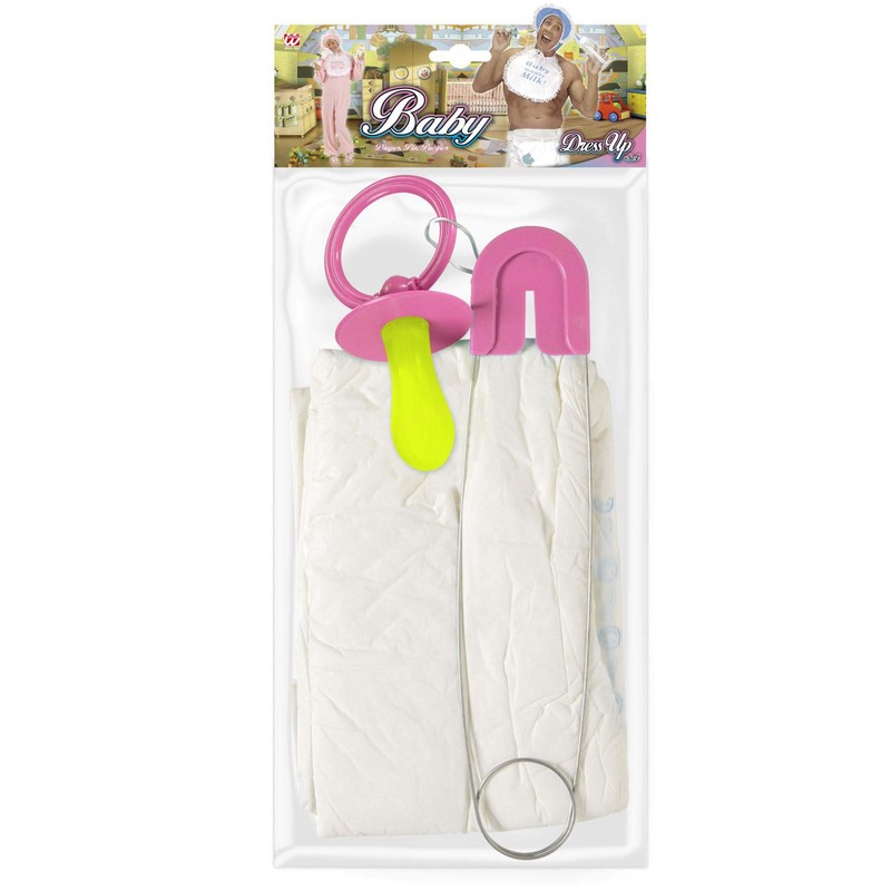 W WIDMANN MILANO Party Fashion 82522 Baby Set, Nappy, Pin