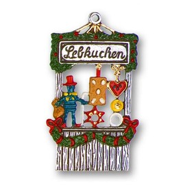 Generic German Pewter Christmas Ornament - Lubkuchen Market Stall