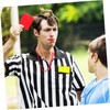 KOMBIUDA 2set Soccer Referee Kit Red Yellow Cards Referee Accessory