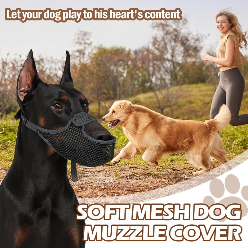 KAIYAYA Muzzle for Large Dogs - Breathable Pet Mask Soft