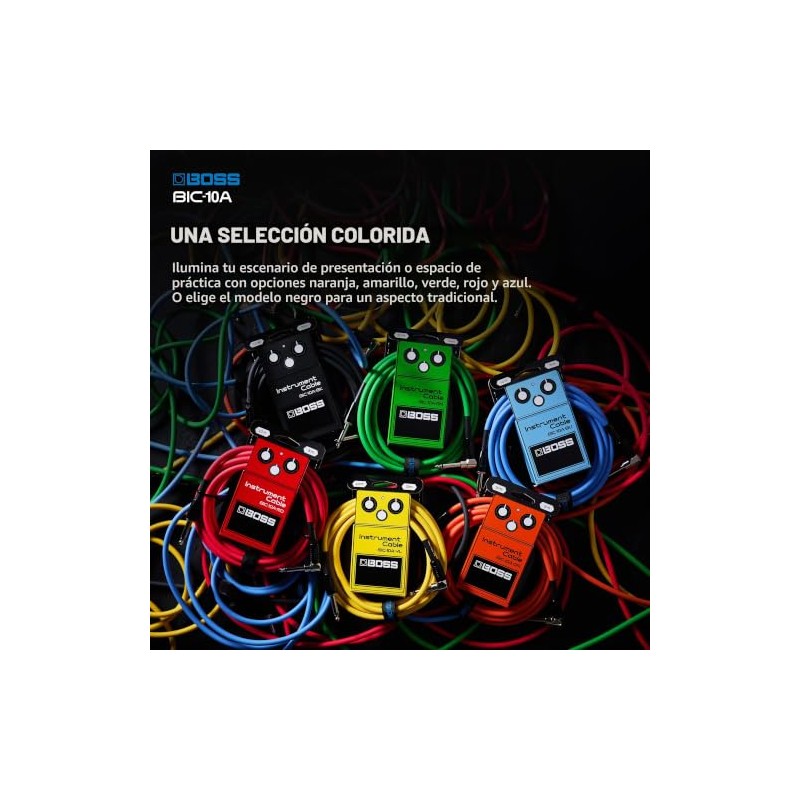 BOSS Serie BIC-10A | Cable para instrumentos | Conectores rectos