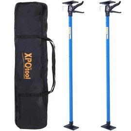 Unbranded 2Pack Drywall Support Pole Steel Telescopic 3rd Hand Support System w/Carrry Bag