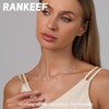 RANKEEF Silver Necklaces For Women With Cubic Zirconia S925 Sterling