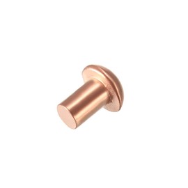 sourcing map Pack of 50 5/32" x 15/64" Round Head Copper Full Rivets Fixings