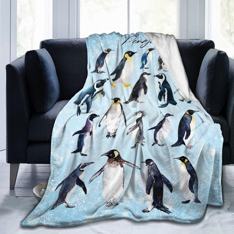 Baegopa - Manta de pingüinos (50 x 40 pulgadas)