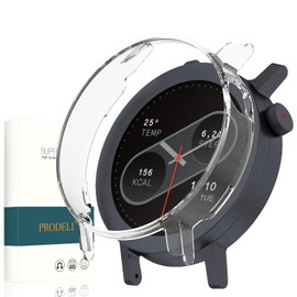 PRODELI For CMF By Nothing Watch Pro 2 Case, PC Material, Scratch Resistant, Shockproof, Easy Installation, Lightweight, Dustproof, For cmf by nothing watch pro 2 Protective Cover (Transparent)