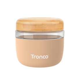 Tronco 24 oz Glass Lunch Bowl Container with Lid, Glass Food Containers, Leak & Spill Proof, Soup & Stew Food Storage Salad, Yogurt, Meal Prep, Airtight, Reusable, Dishwasher Safe, BPA-Free, Set of 1