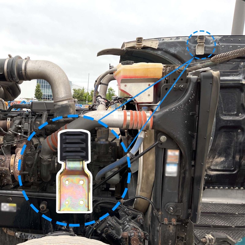 GYUPTRK Upper Hood Guide Bracket Fit for Peterbilt 384 388