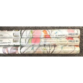 COAVAS FROSTED PRIVACY WINDOW FILM NATURE BIRDS WHITE GLASS STICKER 29.5" x 78"