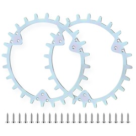 SWAWIS Robot Lawnmower Spikes Stainless Steel Deburred Diameter 252 mm with 21 x Screws Compatible with Hus/Husqvarna Automower330/440/420/435XAWD/430X/435X/450X, Traction Improvement for Robotic