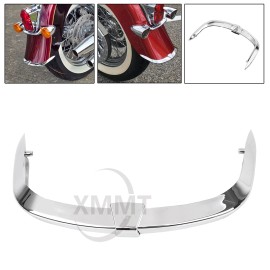 Unbranded Chrome ABS Rear Fender Mudguard Edge Trim Tip Trailing For Harley Softail FLSTN