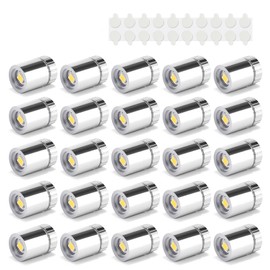 TAYSING - Paquete de 20 focos pequeños con pilas, luces LED inalámbricas en miniatura para obras de arte, pinturas, joyas, vitrinas, artesanías, modelos, juguetes, rompecabezas (RGB)