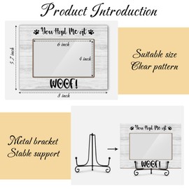 Dog Picture Frame, You Had Me At Woof, Picture Gifts For Women Wife Friend, Wooden Picture Frame For Keepsake Birthday Holiday, 4X6 Photo Frame With Stand -29