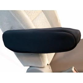 Car Console Covers Plus Made in USA Pair of Large Neoprene Armrest Covers Designed for Chrysler Pacifica Van Models 2017-2024 for Pull Down Armrest Black