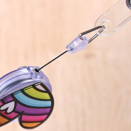 Retractable Badge Holder with Belt Clip, Fashion Cute Badge Holder for Girls Nurses Teacher Students (2 Pack) Type I