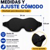 2 Pieza Antifaz para Dormir y 2 Pares Tapones Auditivos