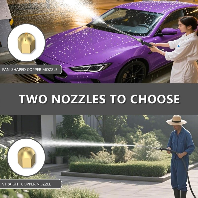 Jet Nozzle for Garden Hose, High Pressure Hose Nozzle with
