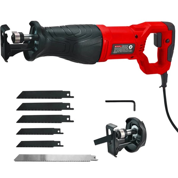 Unbranded 7.5A Reciprocating Saw Corded Electric Hand Saw with 6