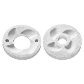 2pcs Electric Grain Mill Grinder with Marble Dry Wet Grinding Discs Replacement Grinding Plates Compatible for Dry & Wet MillingDefault: Default