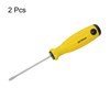 sourcing map 2pcs SL3 Flat Head Screwdriver 6.3" Magnetic Slotted