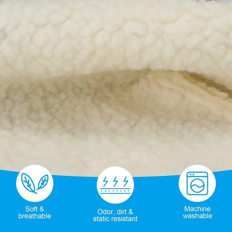 Sosation 4 Pairs Heel Protectors Sheepskin Adjustable Heel Protectors for