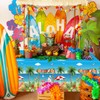 Pack of 4 Disposable Beach Swimming Pool Tablecloths Hawaii Aloha