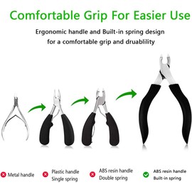 Thick Toe Nail Clippers - Men's Nail Clippers Set Durable Professional Thick Nail Clippers for Winding Nails, Gurelax Large Nail Clippers for Elderly Men Women Long Handle Safe