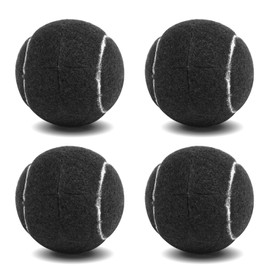 Walker Tennis Balls Precut Tennis Balls for Walkers 4PCS Walkers Legs Universal Precut Glide Balls, Heavy Duty Long Lasting Felt Pad Glide Coverings for Furniture Legs and Floor Protection（Black）